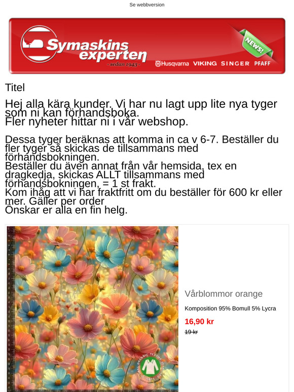 Veckans Nyheter!