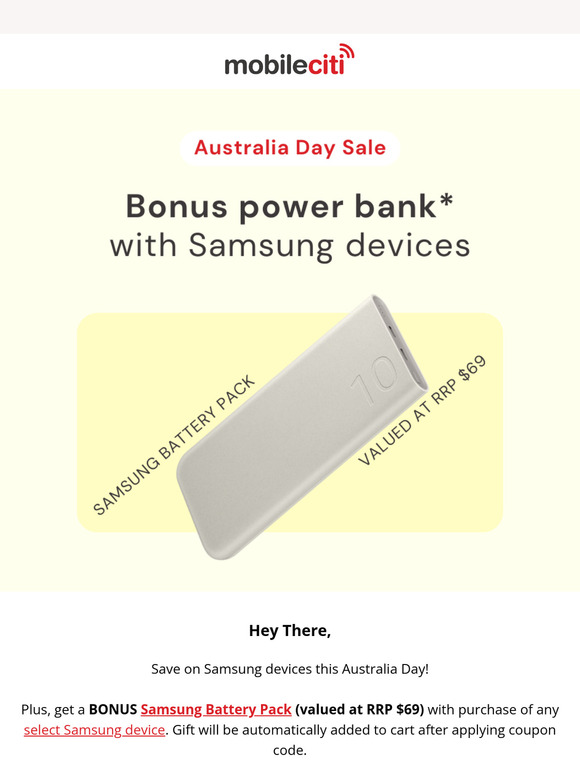 🎁 Bonus power bank? Yes, please!