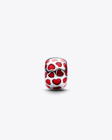 Hearts Round Clip Charm