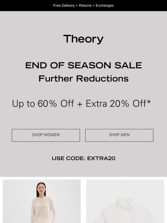 Further Reductions | Up to 60% off + extra 20%