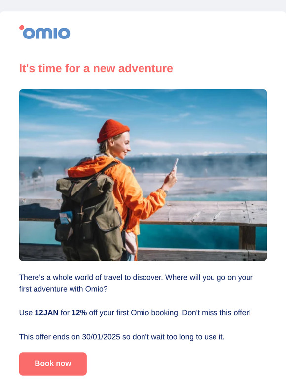 Get 12% off your first trip