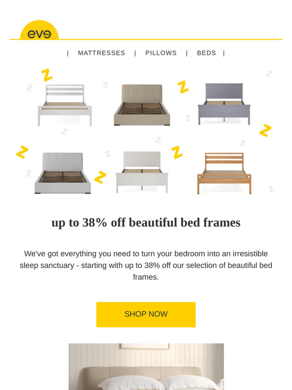up to 38% off beautiful bed frames