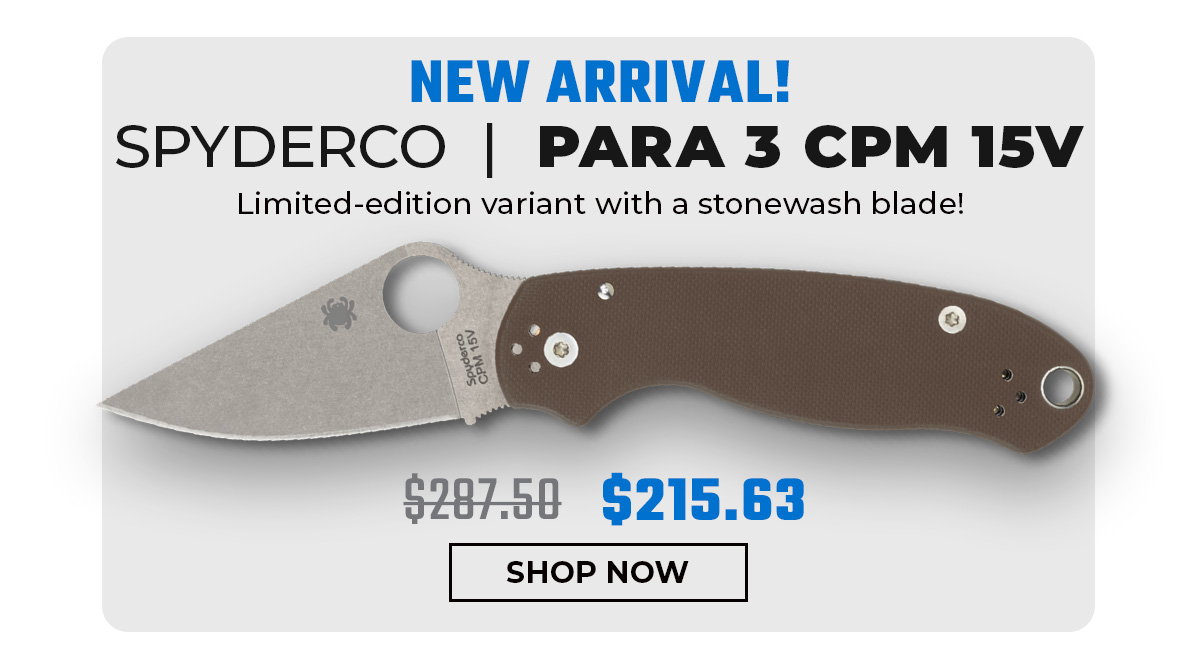 Spyderco Para 3 CPM 15V