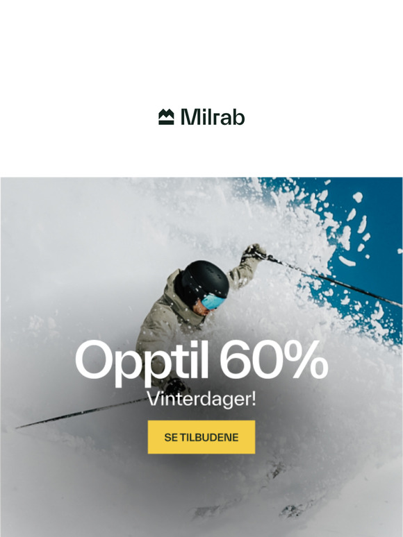 Vinterdager: Opptil 60% ⛷️