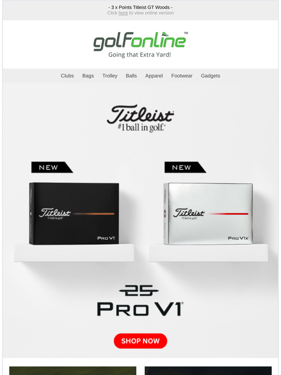 —, Just In: Titleist 2025 ProV1 Launch 🚨