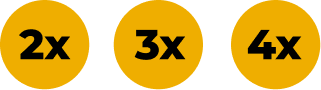 2x, 3x, 4x