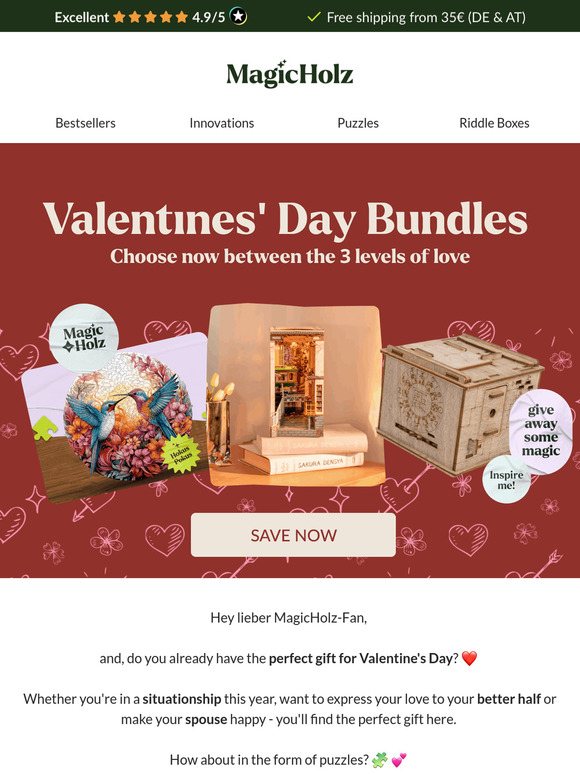 Express your love with our Valentine's Day bundles 💌