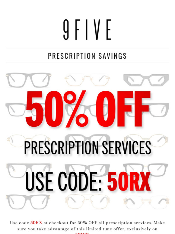 50% OFF Prescription Services