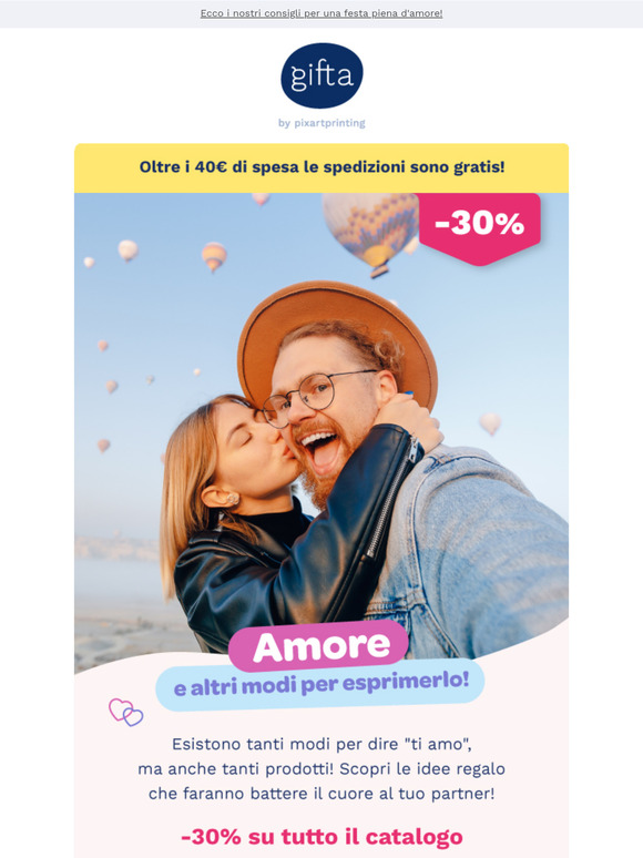 Regali di San Valentino #2! -30% con promocode!