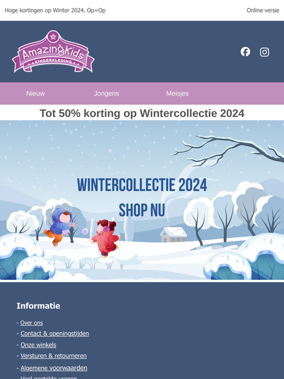 Tot 50% korting op de wintercollecties