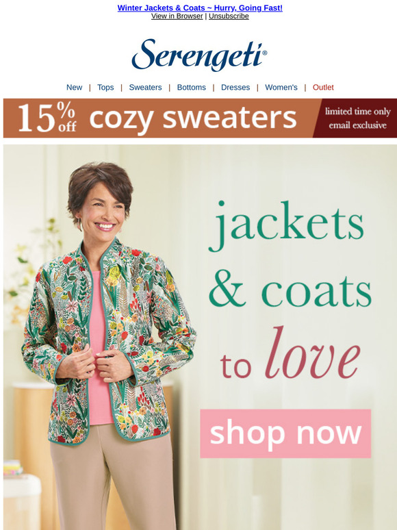 Stay Warm in Style ~ Our Coats & Jackets POP!