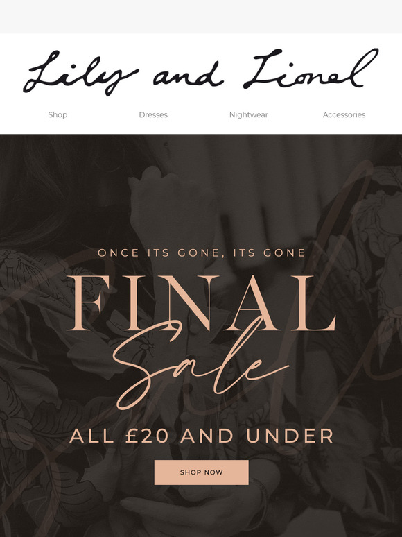 Now £20 and Under