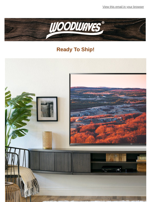 🚩Hurry, IN STOCK!! The Gray Arc Floating TV Stand