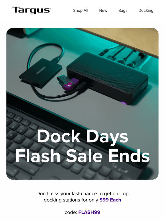 🚨 Last Chance to Score Docking Stations for $99
