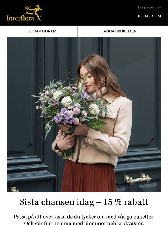 Sista chansen – 15 % rabatt