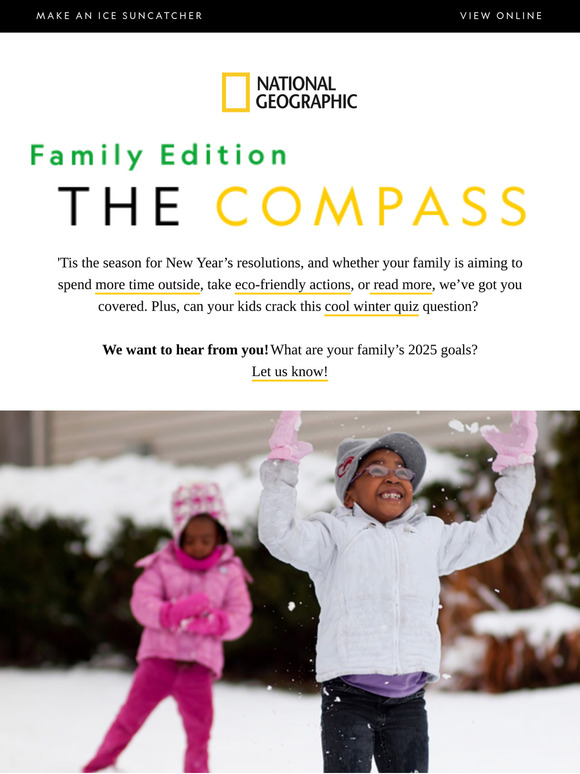 Yes, you can get your kids outside—even when it’s cold. Plus, bizarre bugs to delight your kids and a winter quiz.