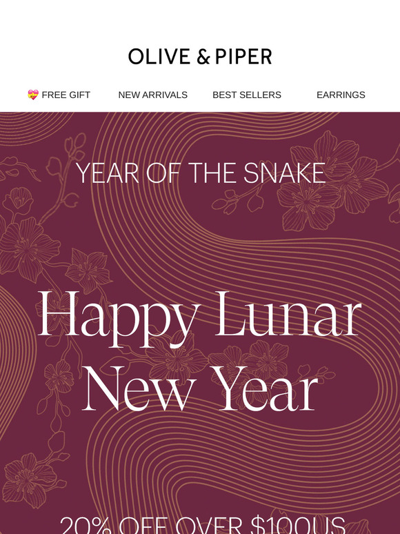 20% OFF 🐍 Happy Lunar New Year!