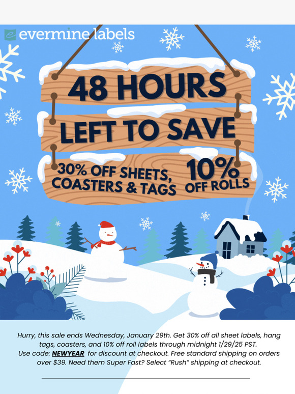 48 HOURS LEFT - UP TO 30% OFF