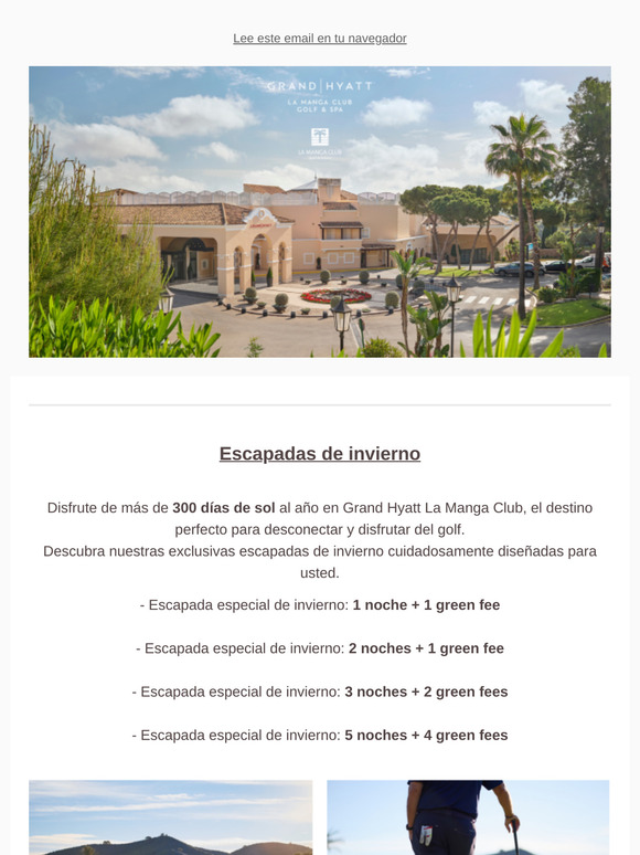 Nuevo Año, Nuevas Experiencias Inolvidables en Grand Hyatt La Manga Club Golf & Spa