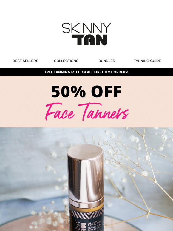 Get Glowing: 50% Off Face Tanners!