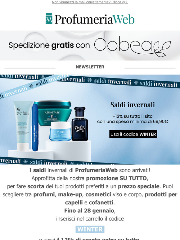 ❄️ Ultimi giorni!! -12% su tutto per i SALDI