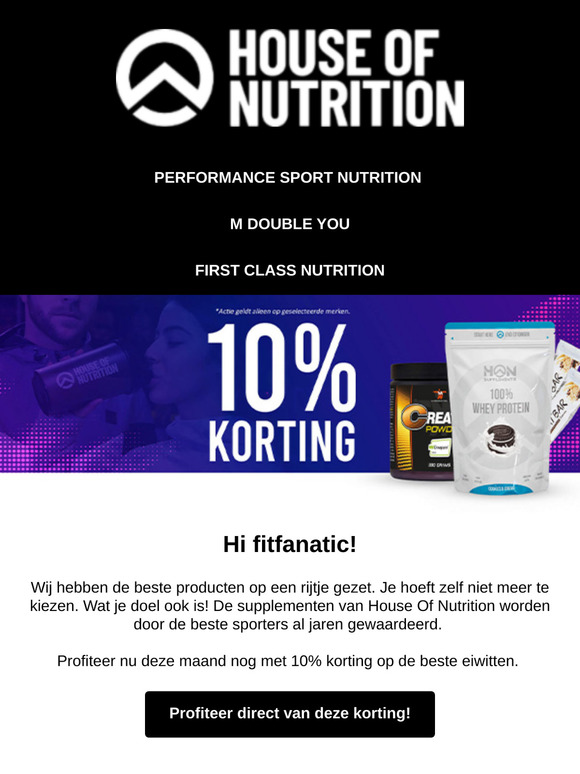 💪 Lets Go! 10% korting op de beste merken