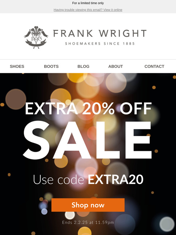 Grab an EXTRA 20% off sale