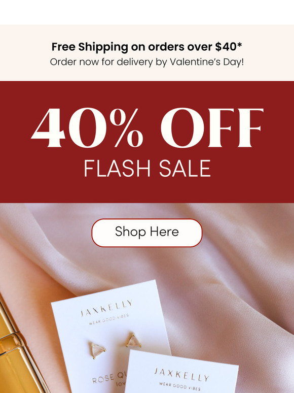 Flash Sale Alert! ✨ 40% OFF Everything!