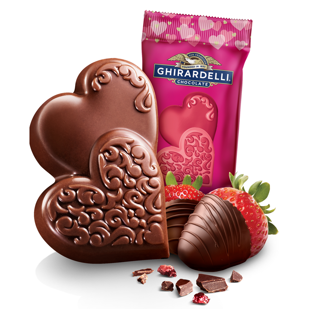 Milk Chocolate Covered Strawberry Hearts