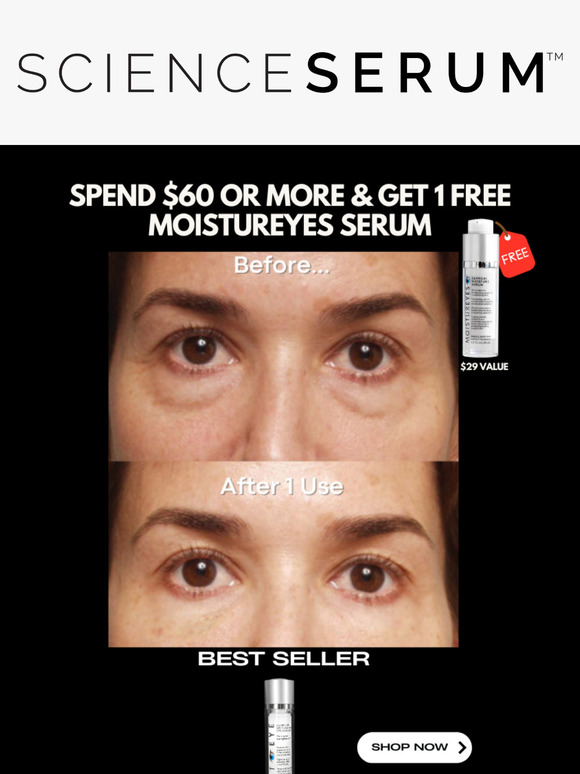 💦 FREE MOISTUREYES SERUM!