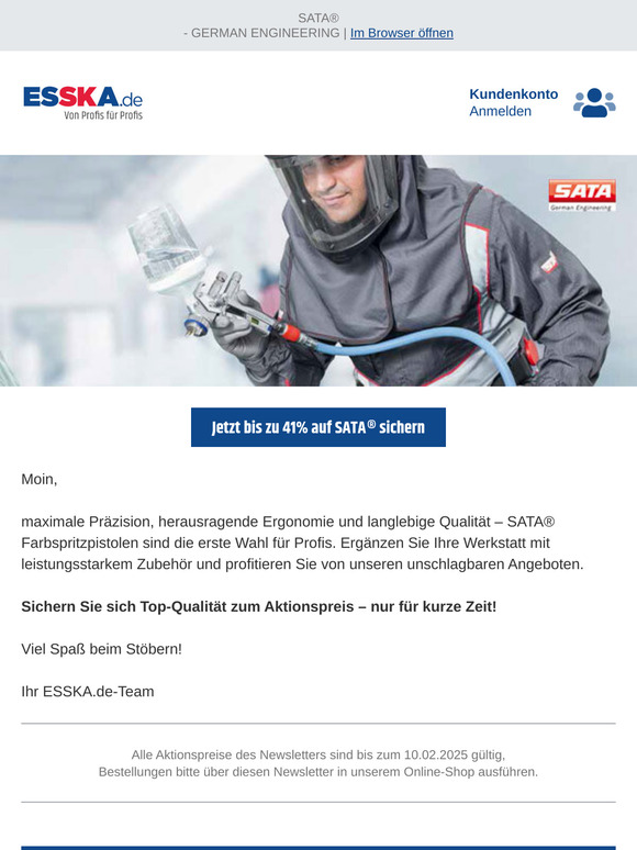Lackieren wie Profis – SATA Deals bei ESSKA.de