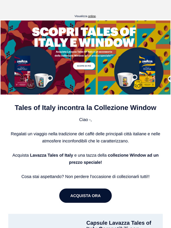 Tales of Italy e la Collezione Window ad un prezzo speciale!