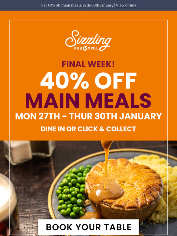One final week of our sizzling January sale 🚨