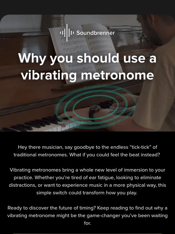 Vibrating metronomes?