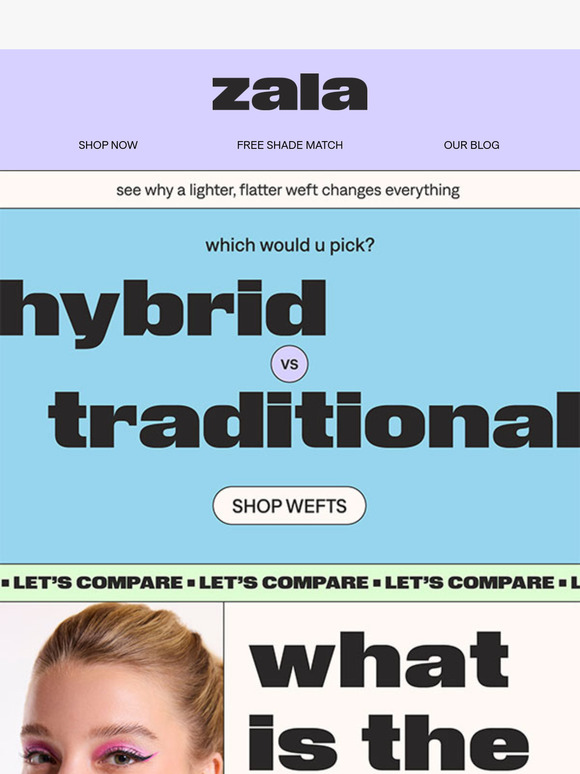 hybrid wefts = lighter, flatter, better