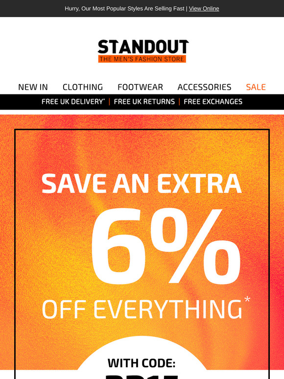 Don't Miss An Extra 15% Off!