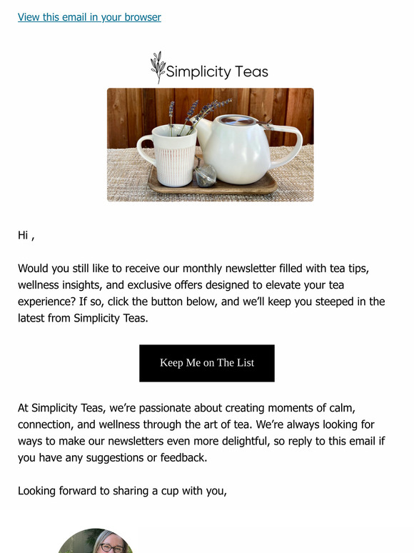 [Action Required] May We Pour You Another Cup?