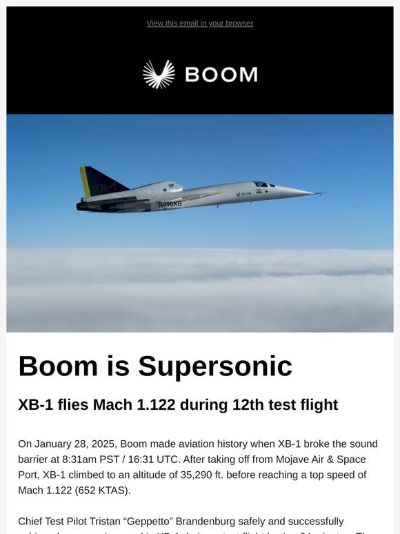 Boom is Supersonic
