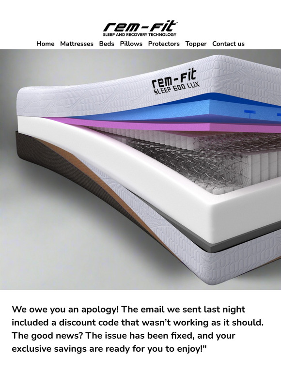 ☺️ Our mistake, your exclusive EXTRA11 discount code now works - SAVE an EXTRA 11% off mattress sale prices!