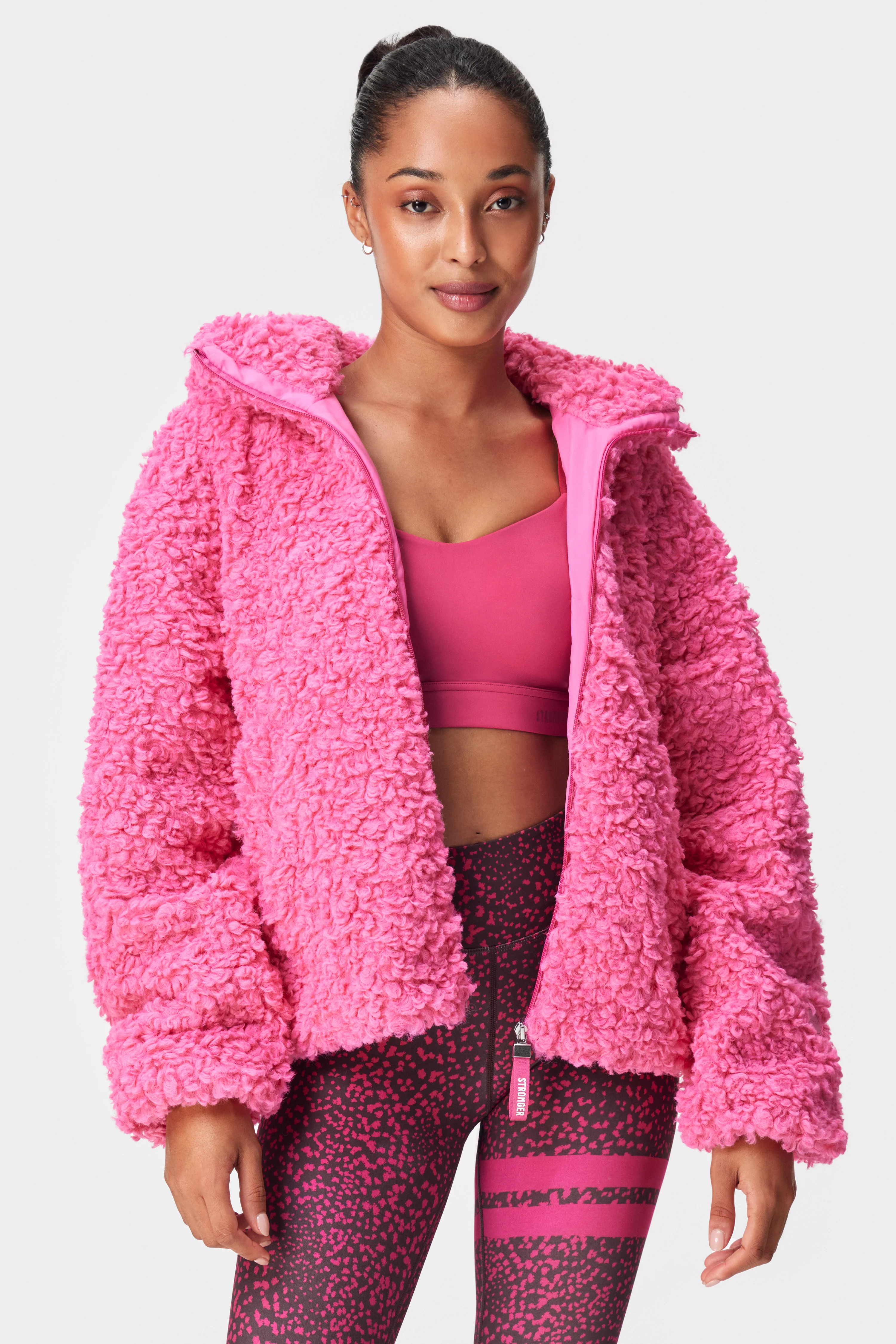 Image of Furry Hooded Jacket