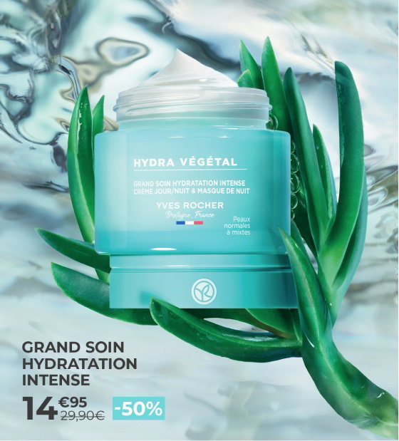 Grand Soin Hydratation Intense à 14,95€
