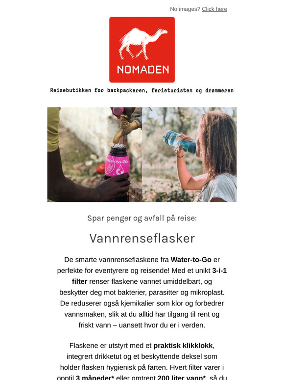 Hvordan få rent vann på reise? 💧