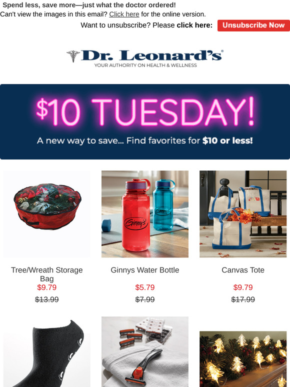 $10 Tuesday Deals—Fill Your Cart for Less!