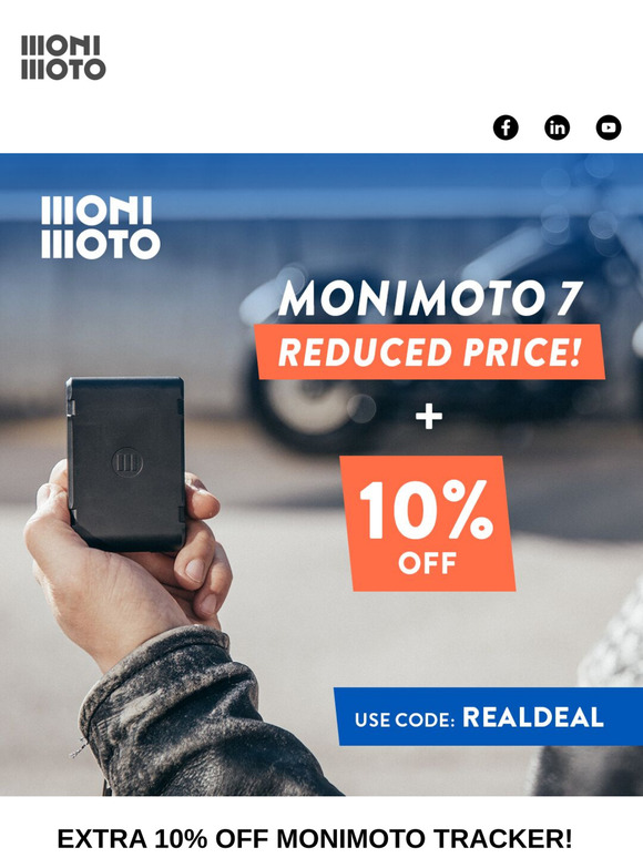 EXTRA 10% OFF Monimoto GPS Tracker!