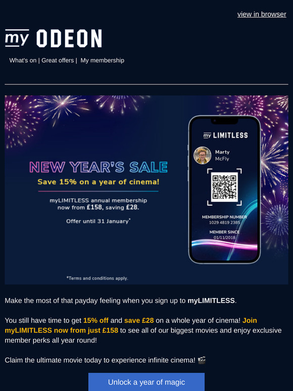 Celebrate payday with 15% off myLIMITLESS 🥳