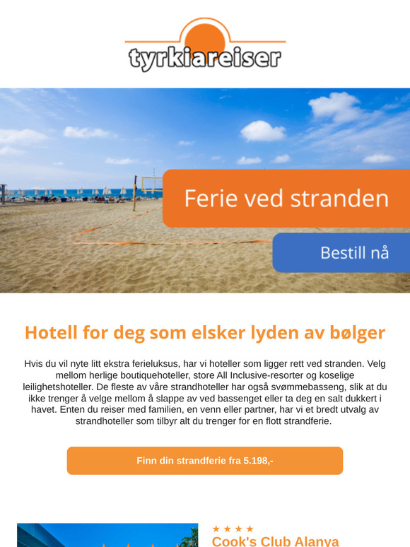 Strandferie fra 5.198,-