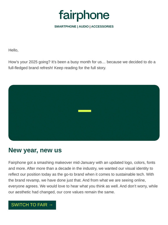 We started the year with a makeover.
