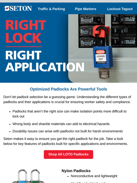 Find the right padlock for every application