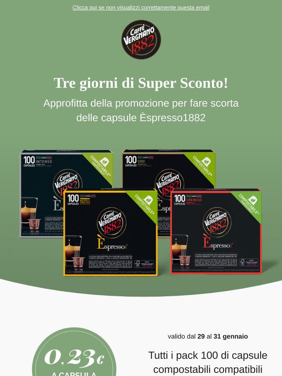 ☕ Tre giorni di Super Sconto!