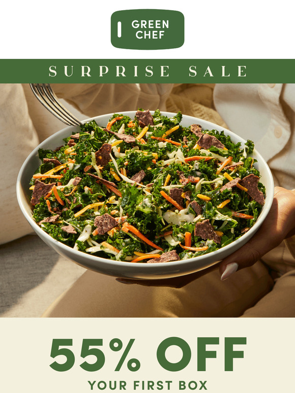 YOU'RE IN: Green Chef Sale 👀